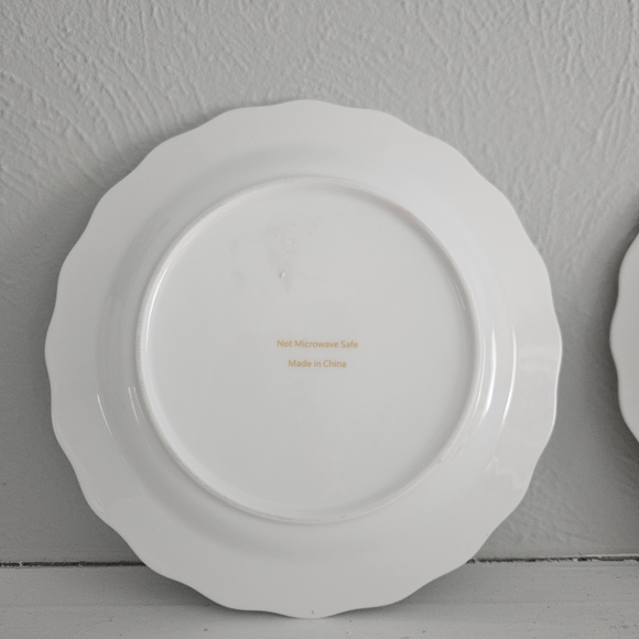 Yedi Houseware Scalloped Edge Bow Plate- Set Of 2 Replacements - Picture 5 of 6